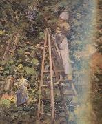 Theodore Robinson Gathering Plums (nn02) Sweden oil painting artist